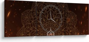 Obraz - Meditácia (s hodinami) (90x30 cm)