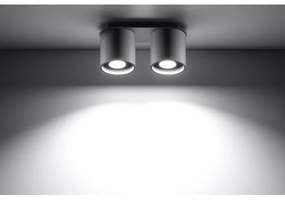 Sollux SL.0055 - Bodové svietidlo ORBIS 2 2xGU10/40W/230V šedá