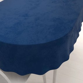 Biante Zamatový oválny obrus Velvet Prémium SVP-036 Námornícka modrá 80x120 cm