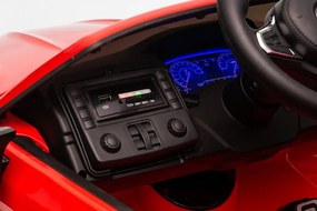 LEAN CARS BMW M5 batériové auto s rodičovskou platformou Červená farba