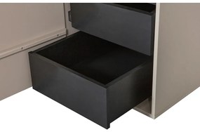 Krémová modulárna skriňa z borovicového dreva 400x200 cm Daily – vtwonen