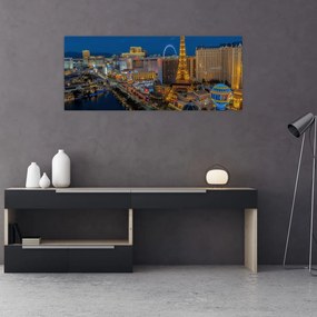 Obraz nočného Las Vegas (120x50 cm)