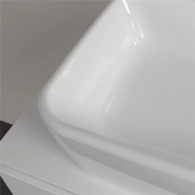 VILLEROY &amp; BOCH Architectura obdĺžnikové umývadlo na dosku bez otvoru, s prepadom, 600 x 400 mm, biela alpská, s povrchom CeramicPlus, 5A2760R1