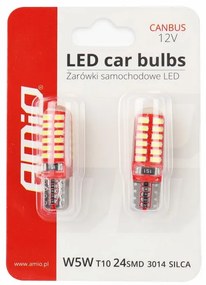 LED žiarovky CANBUS 24SMD 3014 T10e (W5W) SILCA White 12V