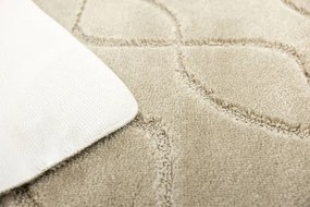 Kúpeľňový koberček Ivona svetlobéžový, línie