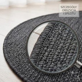 Koberec MIRA čierny kruh