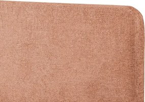 Posteľ Flamingo 180x200 cm, marhuľová štruktúrovaná tkanina