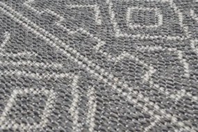 Koberec ARRUBA 4917 sivý kruh