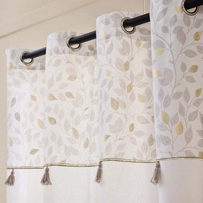 Biely záves s prímesou bavlny 140x240 cm Duchesse – douceur d'intérieur