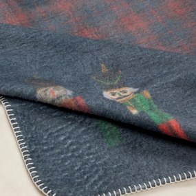 Deka PETER 02 - námornícka modrá / burgundy