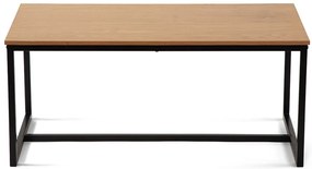 Noela Konferenčný stolík s čiernym rámom TABULA 90