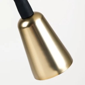 Orion - Stmievateľná flexibilná stolná lampa DOTTY 1xGU10/10W/230V čierna/mosadz