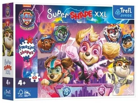 Puzzle Šťastní psi 60 XXL Super Shape Tlapková patrola