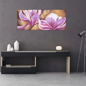 Obraz - Kvety magnólie (120x50 cm)