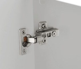 Plochá odkladacia skrinka do kúpeľne »Eklund«, svetlosivá