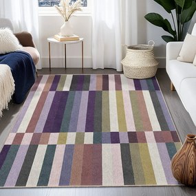 Fialový prateľný koberec 60x100 cm Purple Rain – Mila Home