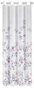 ZÁCLONA NA KRÚŽKOCH ANTEA 140X250 CM KVETY