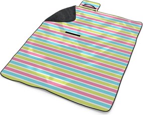 Sablio Plážová deka Prúžky: 200x140 cm