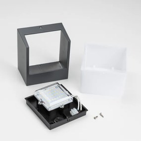 Brilagi - LED Vonkajšie nástenné svietidlo TERNI LED/12W/230V antracit IP44