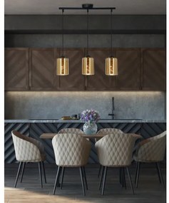 Luster na lanku COX 3xE27/60W/230V zlatá