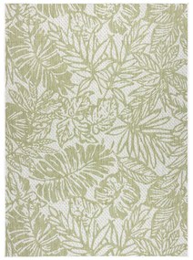 Koberec SISAL SION Listy, tropický 22128 ecru / zelený