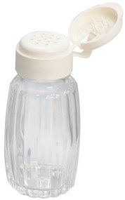Sklenená korenička s vekom 50 ml biela