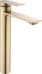 Rea Storm, vysoká umývadlová batéria h-295, zlatá matná, REA-B7962