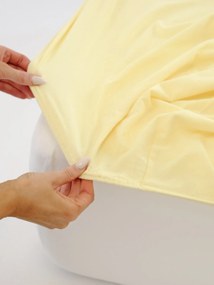 Jersey plachta Classic 90 x 200 cm – pastelovo žltá