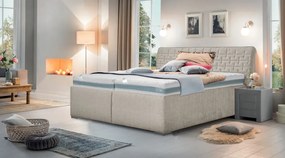 Posteľ Rita 180x200 cm, béžová látka