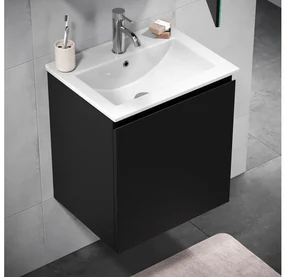 BATH DELUXE Kúpeľňová skrinka s umývadlom MARCO 51 cm čierna BT0105