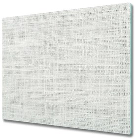 Sklenená doska na krájanie Biele plátené plátno 60x52 cm