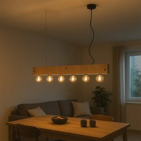 ONLI - Luster na lanku ARGO 6xE27/22W/230V béžová