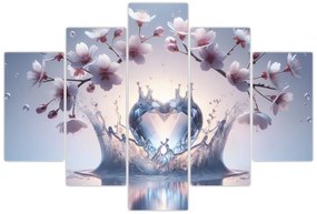 Obraz - Diamantové srdce (150x105 cm)