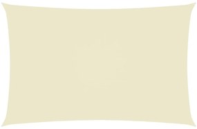 vidaXL Tieniaca plachta, oxford, obdĺžniková 2x5 m, krémová