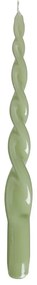 TWISTED Sada sviečok 4 ks 29 cm - zelená