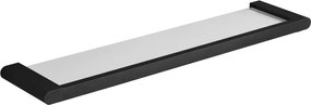 Mexen Adox, nástenna sklenená polička, čierna matná, 7018237-70