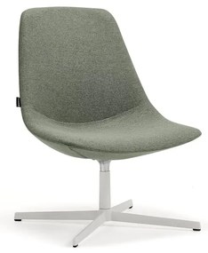 Kreslo LANGLEY, biela/zelenošedá