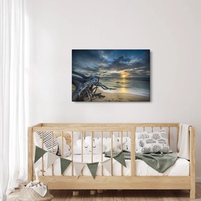Obraz mora pri západe slnka (90x60 cm)