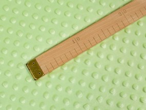 Biante Detská obliečka na vankúš Minky 3D bodky MKP-005 Pastelová svetlo zelená 40 x 40 cm
