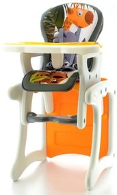 Euro Baby Jedálenský stolček 2v1 - Žirafa oranžová