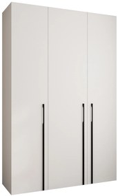 Šatníková skriňa 160 cm Carmela 40-3 (biela + čierna). Akcia -20%. Vlastná spoľahlivá doprava až k Vám domov. 1126613