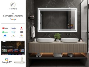 LED zrkadlo v ráme do kúpeľne M3