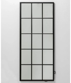 Finestra nástenné zrkadlo čierne 60x140 cm