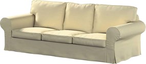 Poťah na sedačku Ektorp (rozkladacia, pre 3 osoby) NOVÝ MODEL 2013 farba produktu ekru látka lesklá, zamatová