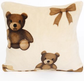 Obliečka na vankúšik mikroplyš Exclusive 40 × 40 cm - Plyšové medvedíky