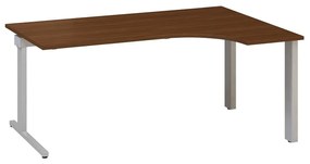 Ergonomický stôl ProOffice C 180 x 120/80 cm, pravý, orech