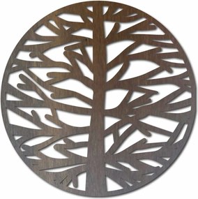 Sentop - Obraz na stenu strom MRLVEN: Prírodná preglejka - Topoľ  natural Rozmer  40 cm 4014-55712 PR0372 plywood tree of life