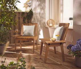 Solárny lampáš z dreva, okrúhly