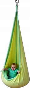 Dětské závěsné houpací křeslo NOKEL zelené