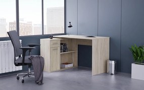 Rohový písací stôl WESLACO - dub sonoma